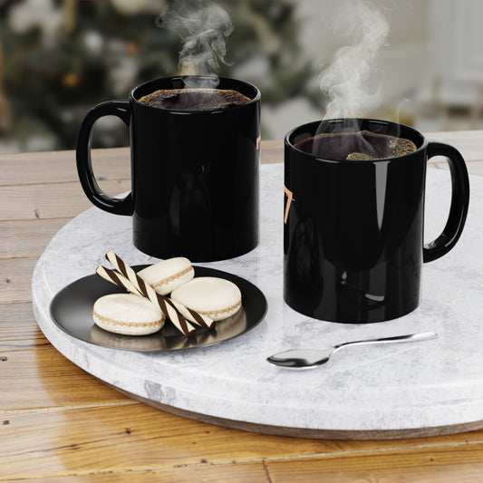 Echo7 Black Ceramic Mug — 11oz