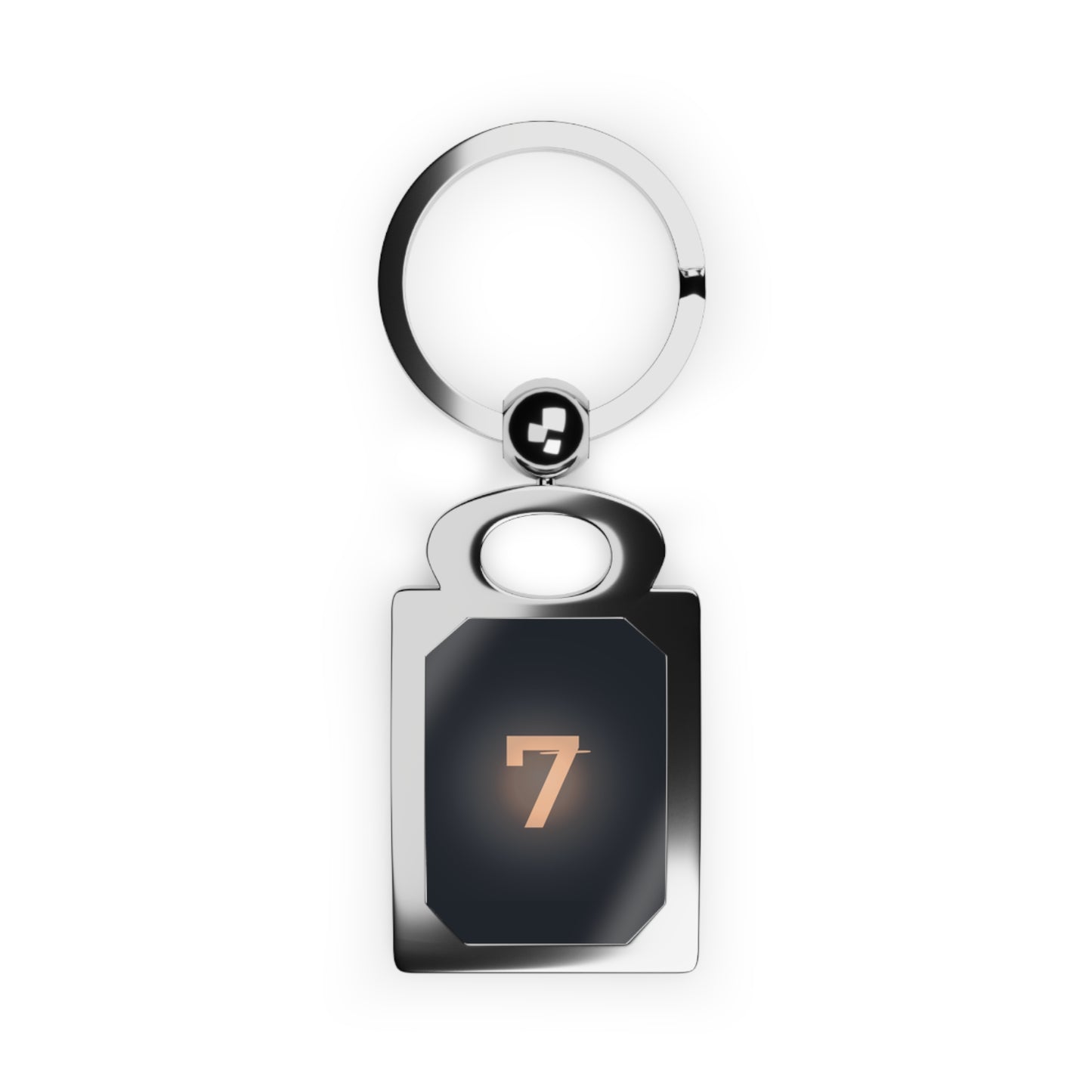 Echo7 Studios Rectangular Keychain — Minimal Logo Keyring