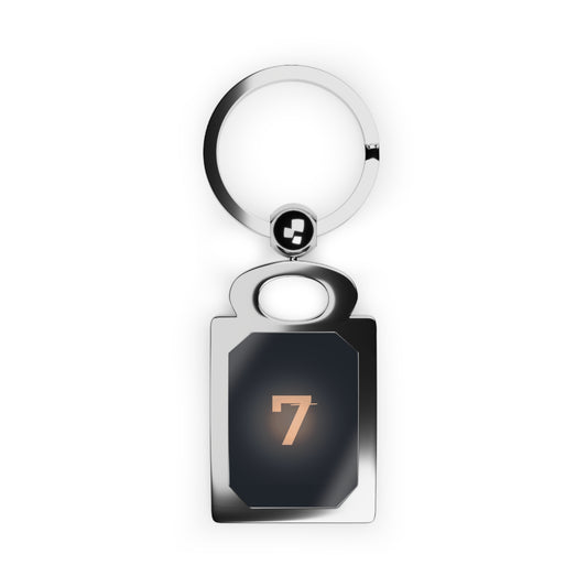 Echo7 Studios Rectangular Keychain — Minimal Logo Keyring