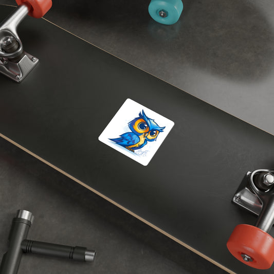 Bright Owl Co. Owl Die-Cut Vinyl Sticker | 3x3 Matte Waterproof Sticker