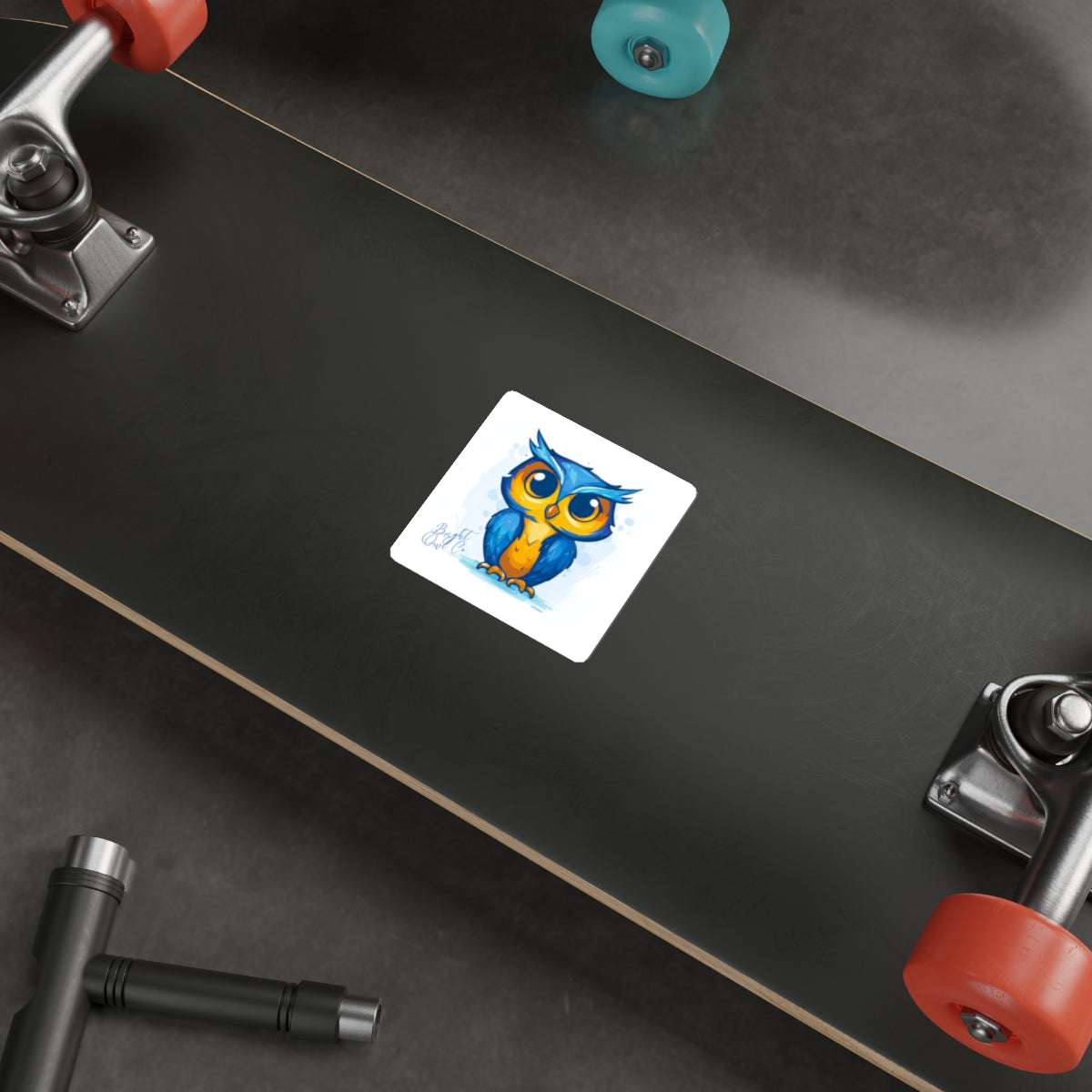 Bright Owl Co. Owl Die-Cut Vinyl Sticker | 3x3 Matte Waterproof Sticker