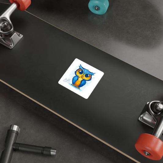 Bright Owl Co. Owl Die-Cut Vinyl Sticker | 3x3 Matte Waterproof Sticker