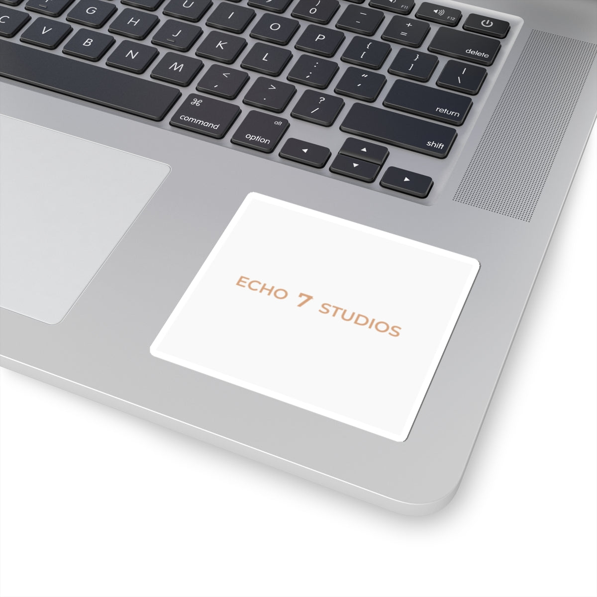 Echo7 Studios Wordmark Sticker — Gold on Ivory