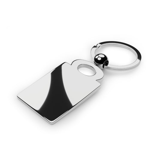 Echo7 Studios Rectangular Keychain — Minimal Logo Keyring