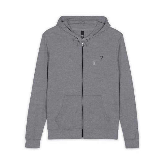 Echo7 Studios District® Unisex Jersey Full-Zip Hoodie