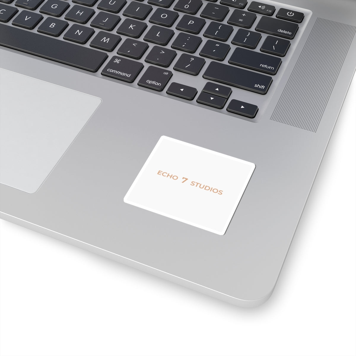 Echo7 Studios Wordmark Sticker — Gold on Ivory