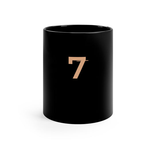 Echo7 Black Ceramic Mug — 11oz